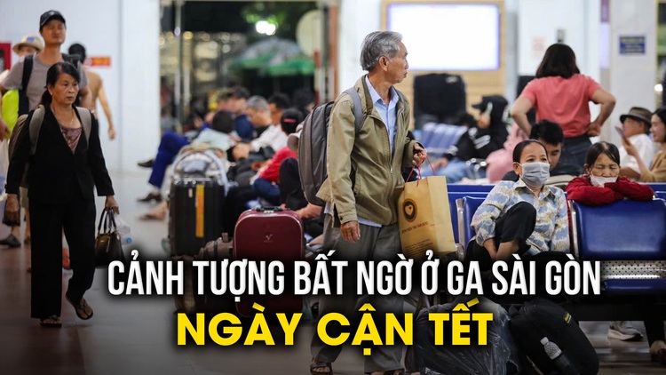 Cảnh tượng bất ngờ ở ga Sài Gòn ngày cận tết