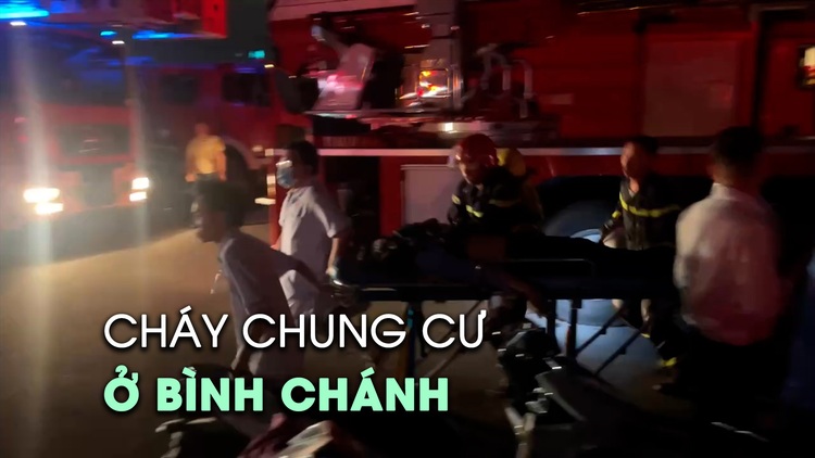 Cháy chung cư ở Bình Chánh, một bảo vệ bị ngạt khói