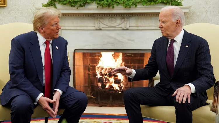 Ông Biden và ông Trump cạnh tranh công lao giúp đạt thỏa thuận ngừng bắn ở Gaza