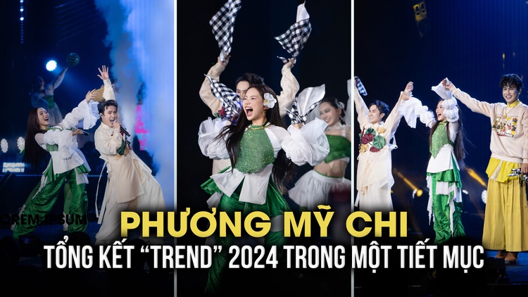 Phương Mỹ Chi gây sốt mạng xã hội khi tổng kết 'trend' 2024 trong một tiết mục