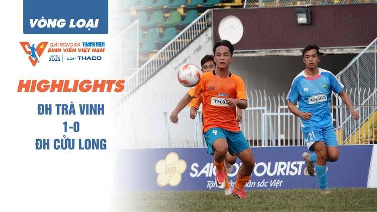 Highlight ĐH Trà Vinh 1-0 ĐH Cửu Long: Đương kim vô địch Tây Nam bộ đi tiếp