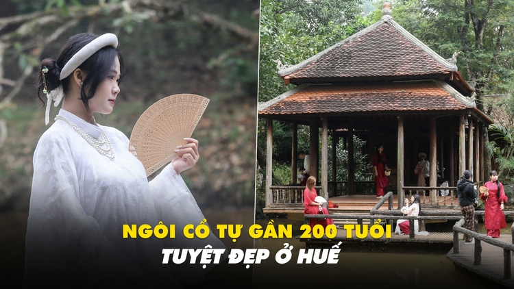 Ngôi cổ tự gần 200 tuổi tuyệt đẹp ở Huế: Điểm check-in hot ngày tết