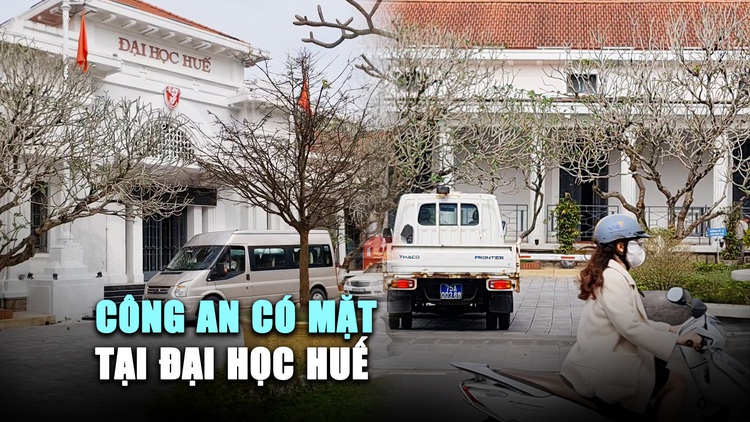 Công an có mặt tại Đại học Huế, khám xét nơi làm việc ông Lê Anh Phương