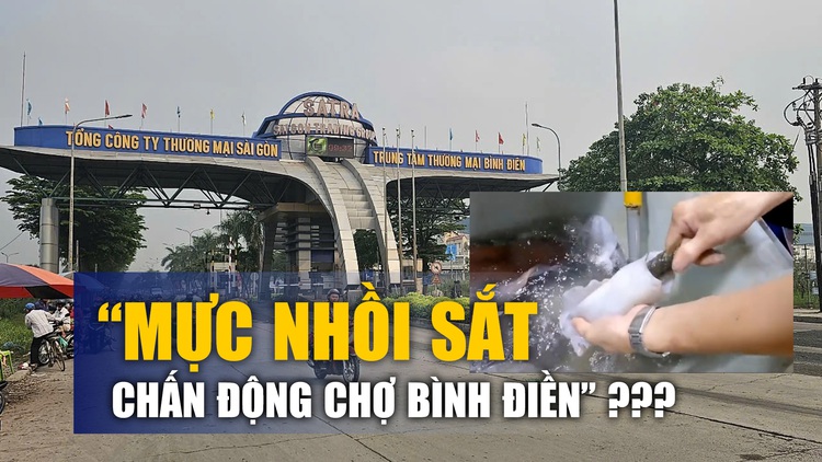 Xôn xao clip ‘mực nhồi sắt, chấn động chợ Bình Điền’