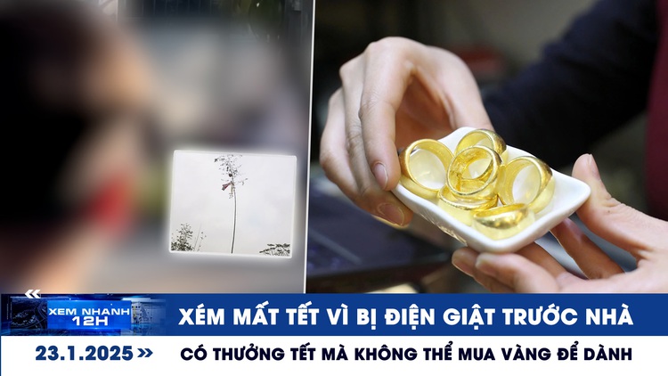 Xem nhanh 12h: Xém mất tết vì bị điện giật | Có thưởng tết mà không thể mua vàng để dành