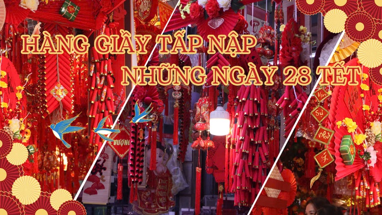 Phố bánh kẹo Hà Nội nhộn nhịp ngày cận tết dù sức mua giảm