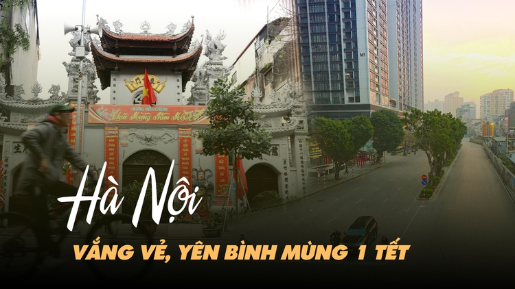 Hà Nội vắng vẻ, yên bình lạ kỳ sáng mùng 1 Tết Ất Tỵ 2025