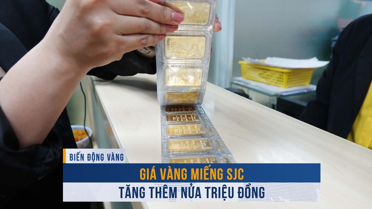 Biến động vàng ngày 3.1: Giá vàng miếng SJC tăng thêm nửa triệu đồng