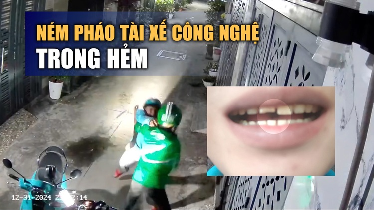 Hai tài xế xô xát đến mẻ răng, ném pháo trong hẻm ở TP.HCM