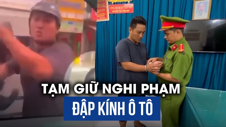 Vụ đập nát kính ô tô trên đường Lũy Bán Bích: Nghi phạm có 2 tiền án