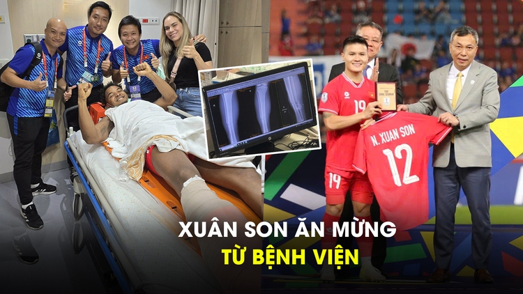 Chấn thương nặng, Xuân Son vẫn ăn mừng chức vô địch từ bệnh viện