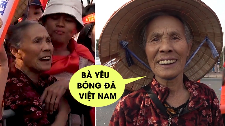 Cụ bà 77 tuổi đạp xe 10 km ra sân bay đón Xuân Son, Quang Hải: 'Là người Việt Nam, tôi yêu bóng đá'