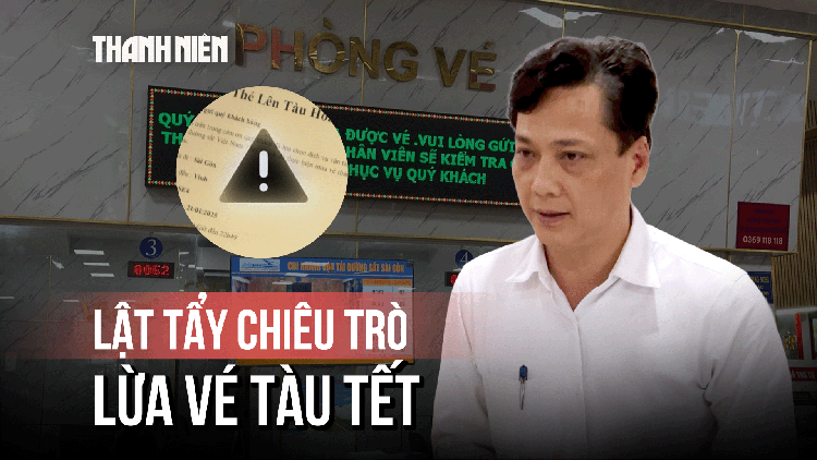 Lật tẩy chiêu trò lừa mua vé tàu tết