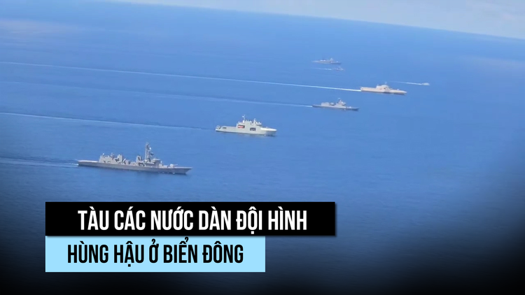 Xem chiến hạm các nước diễn tập ở Biển Đông