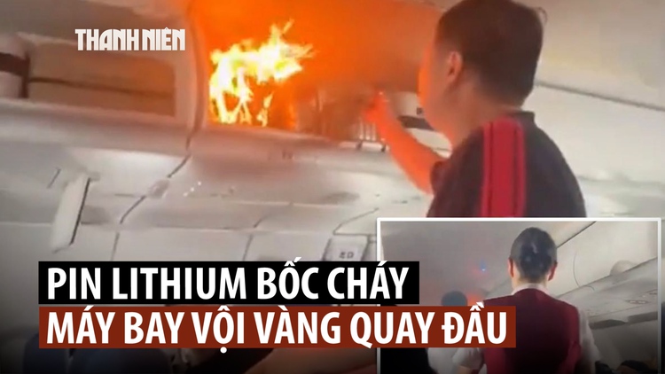 Máy bay hạ cánh khẩn vì cháy pin trong hành lý xách tay