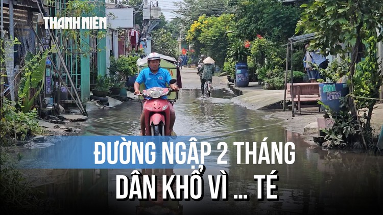 Con đường 'chìm nghỉm' hơn 2 tháng, dân khổ sở vì… vấp té