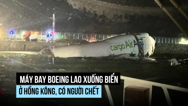 Máy bay Boeing trượt xuống biển ở Hồng Kông, có người chết