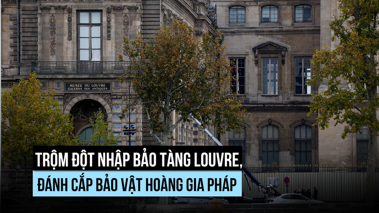 Báu vật hoàng gia Pháp mất trong vụ trộm táo tợn ở Bảo tàng Louvre