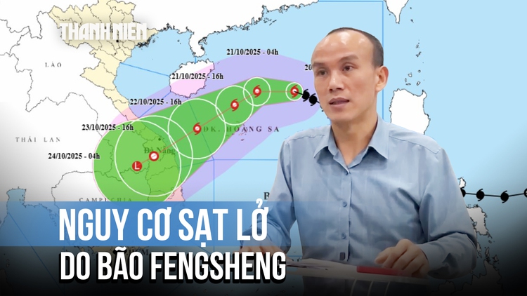 Dự báo có mưa lớn, sạt lở do bão Fengsheng