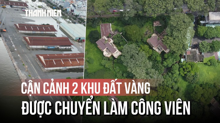Flycam hiện trạng 2 khu ‘đất vàng’ ở TP.HCM được chuyển làm công viên