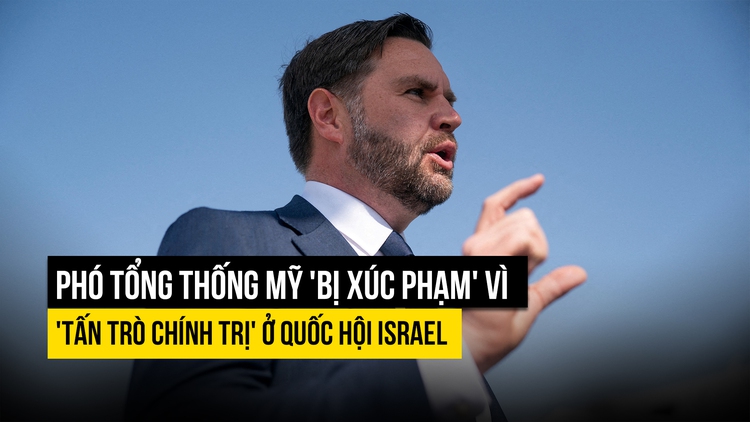 Phó tổng thống Mỹ 'bị xúc phạm' vì 'tấn trò chính trị' ở quốc hội Israel