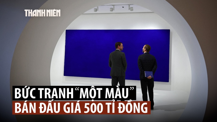 Mức giá bất ngờ cho bức tranh chỉ một màu xanh