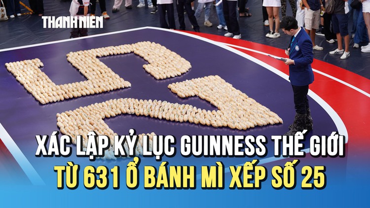 Xác lập kỷ lục Guinness thế giới từ 631 ổ bánh mì nhằm gây quỹ hỗ trợ thanh thiếu niên Việt Nam
