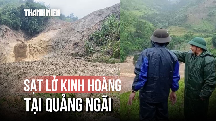 Lở đồi gây sạt lở kéo theo bùn, đất dài 3 km