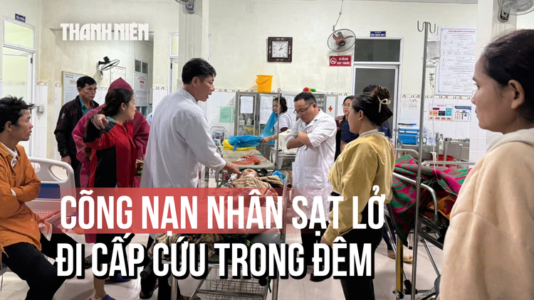 ‘Chiến dịch giải cứu’ xuyên đêm 3 nạn nhân sạt lở ở Trà Tân