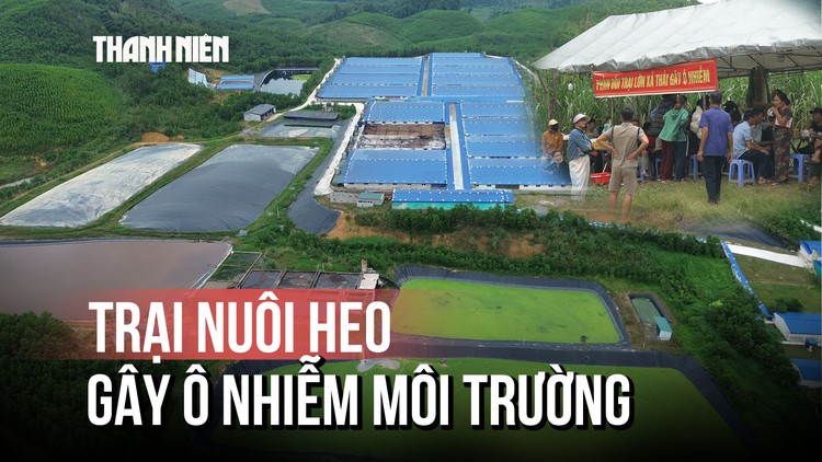 Thanh Hóa: Người dân dựng rạp phản đối trại heo gây ô nhiễm