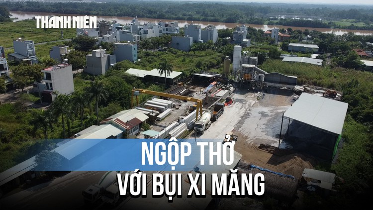 Kêu cứu vì ngột ngạt dưới màn bụi xi măng