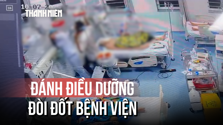 Người đàn ông đánh điều dưỡng, đòi đốt bệnh viện