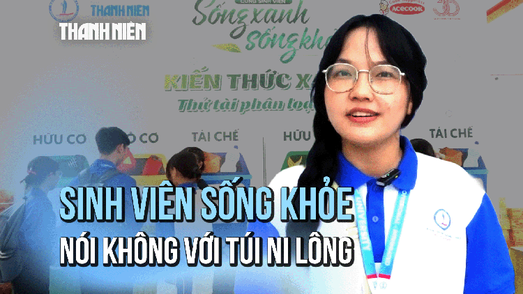 Sinh viên ‘Đất Sen hồng’ thực hành sống xanh sống khỏe, nói không với túi ni lông