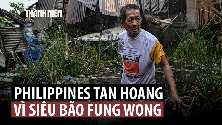 Hai người thiệt mạng, một triệu người phải sơ tán vì bão Fung Wong ở Philippines