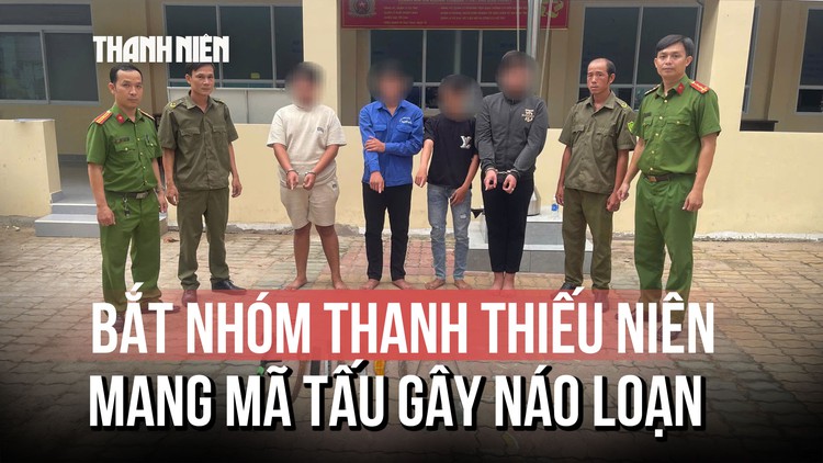 Bắt nhóm thanh thiếu niên mang mã tấu, ná bắn đạn bi xông vào quán cà phê