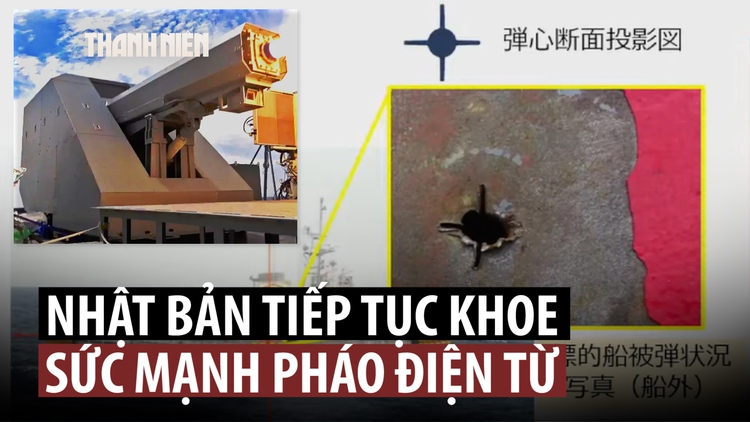 Pháo điện từ Nhật Bản sức mạnh ra sao?