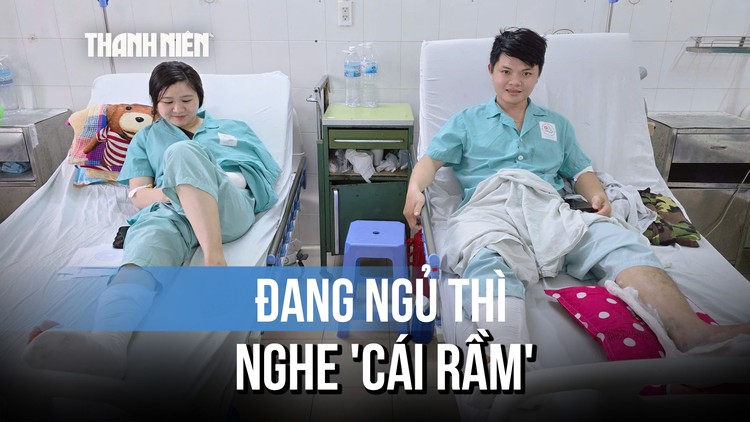 Đêm kinh hoàng của đôi vợ chồng trẻ: Đang ngủ thì nghe 'cái rầm', xe bị xé toạc