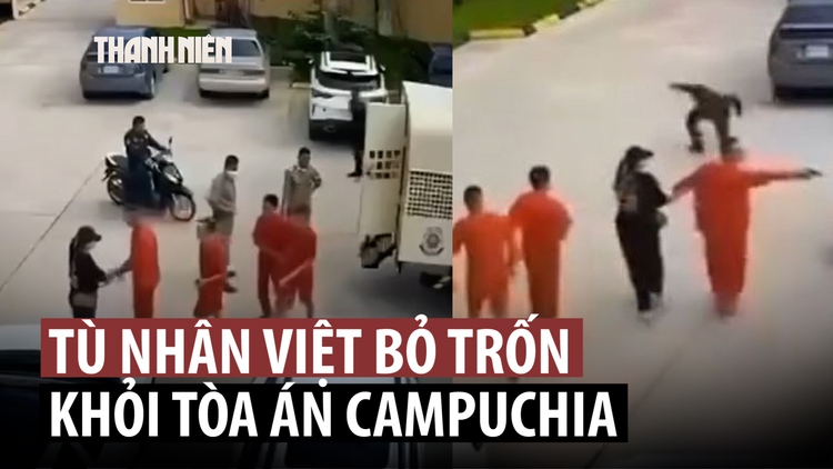 Xem vụ bỏ trốn táo tợn của tù nhân người Việt tại tòa án Campuchia