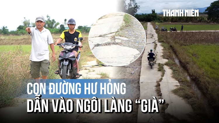 Con đường đầy 'thương tích' dẫn vào ngôi làng 'già' ở Đà Nẵng