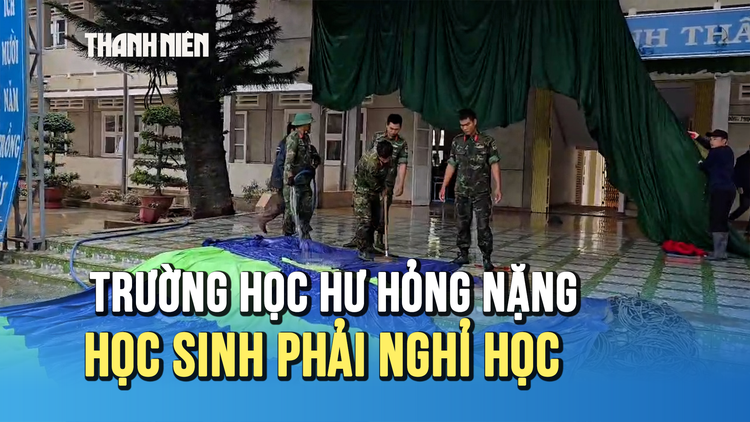 Sau lũ lụt lịch sử, trường học ở Lâm Đồng bị hư hỏng nặng, học sinh chưa thể đến trường