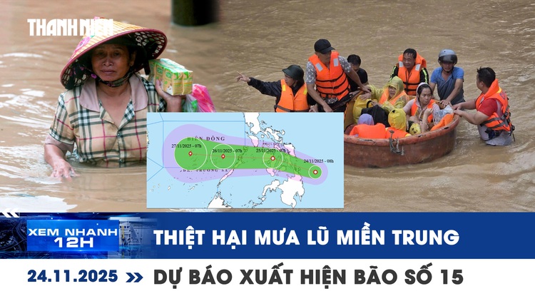 Xem nhanh 12h: Ngổn ngang hậu quả mưa lũ lịch sử miền Trung | Nguy cơ bão số 15 trên Biển Đông