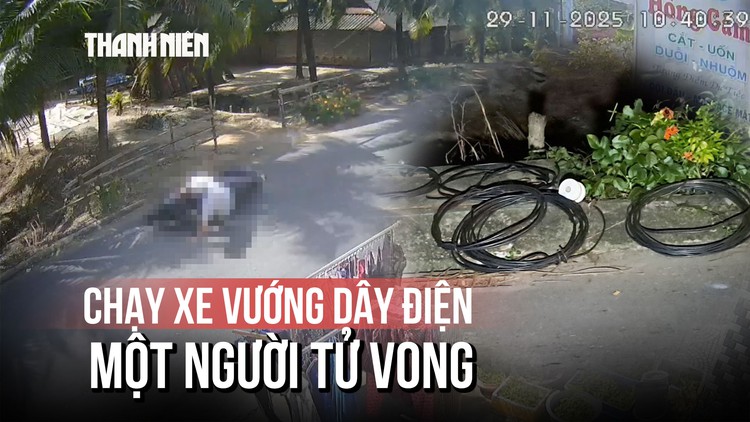 Đồng Tháp: Vướng dây điện thòng xuống đường, một người tử vong