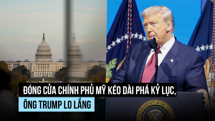 Đóng cửa chính phủ Mỹ kéo dài phá kỷ lục, ông Trump lo lắng