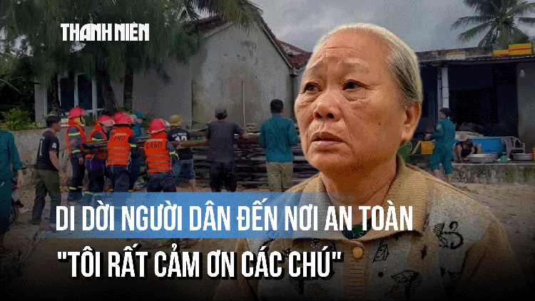 Bà cụ 75 tuổi đến nơi tránh bão Kalmaegi an toàn: 'Tôi rất cảm ơn các chú'