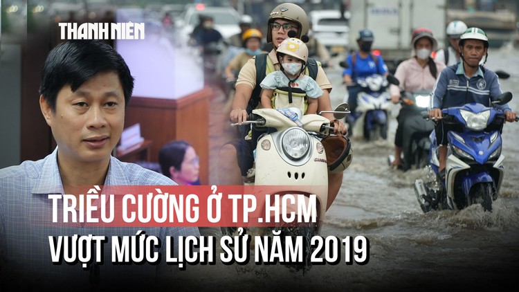 Triều cường ở TP.HCM lập đỉnh mới, vượt mức lịch sử năm 2019