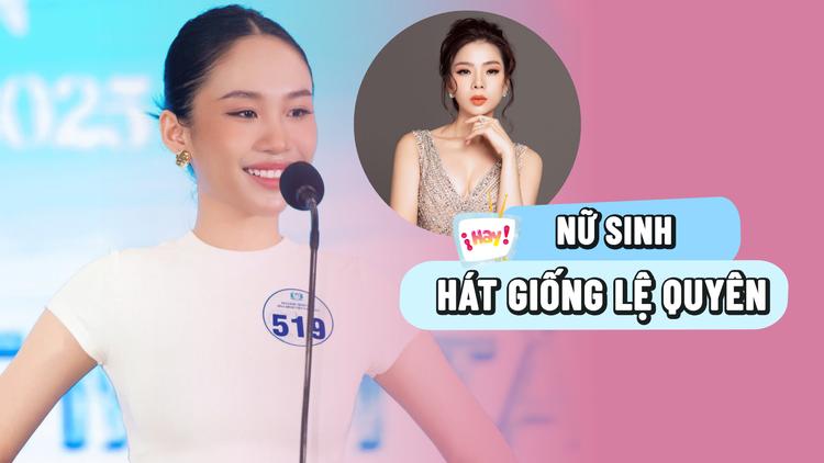 Nữ sinh hát giống Lệ Quyên gây chú ý tại Hoa hậu Sinh viên Hòa bình Việt Nam 2025