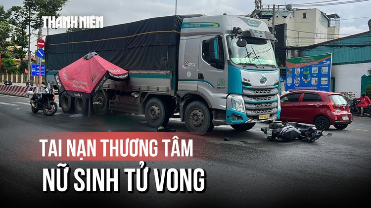 TP.HCM: va chạm xe tải, nữ sinh tử vong thương tâm