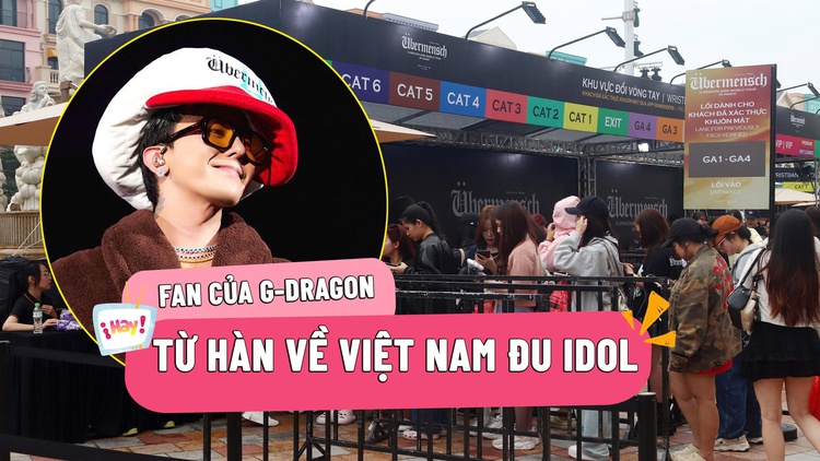 G-Dragon 2025 World Tour [Übermensch] in Hanoi: Fan từ Hàn về Việt Nam 'đu idol'