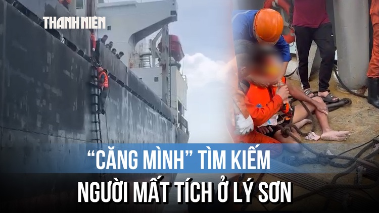 Cận cảnh cứu vớt 1 trong 3 người mất tích ở Lý Sơn