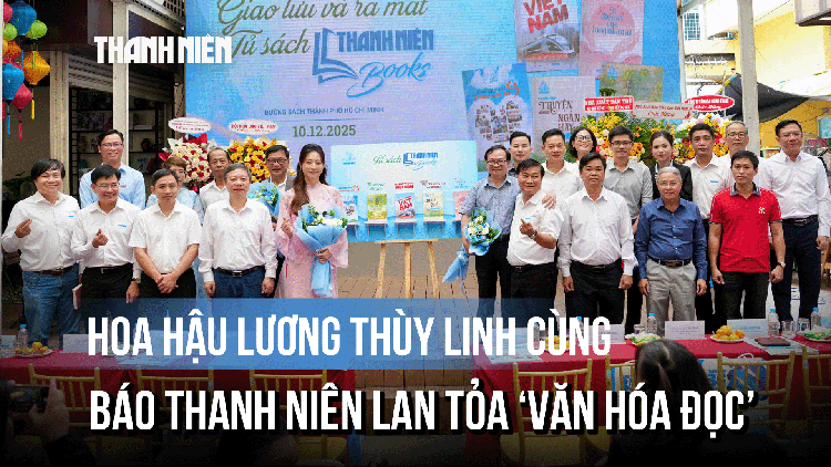 Hoa hậu Lương Thùy Linh cùng Báo Thanh Niên lan tỏa ‘Văn hóa đọc’ 